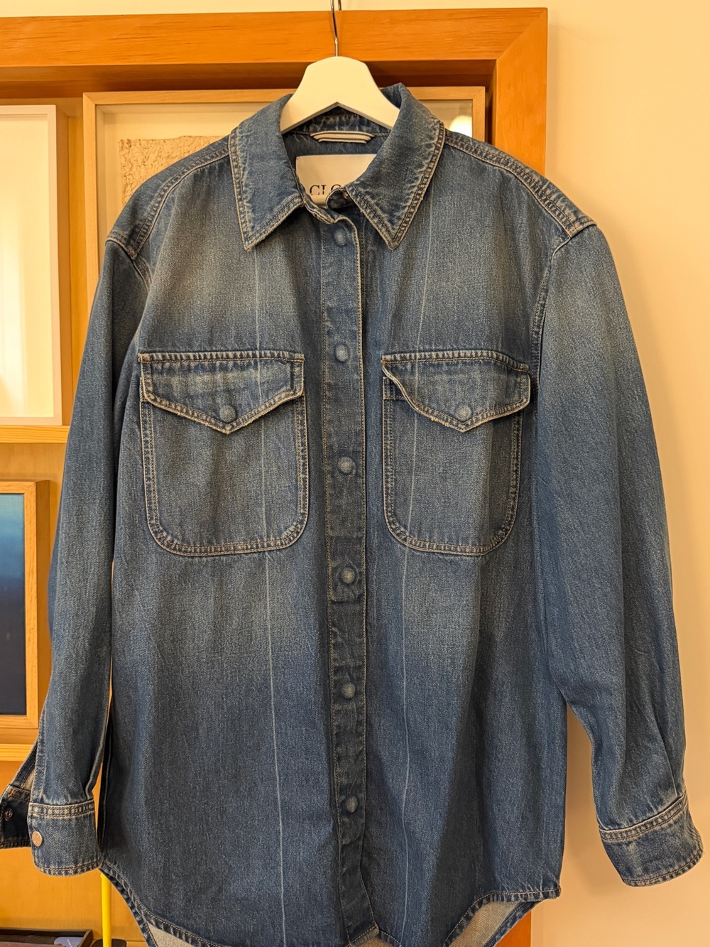 CLOSED Denim Shirt Jacket in Blue - Picture 1 of 7